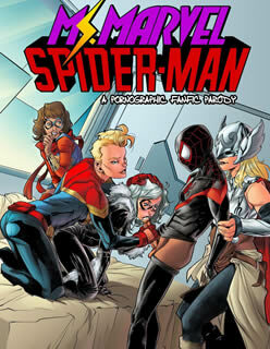Spiderman comendo a Ms. Marvel